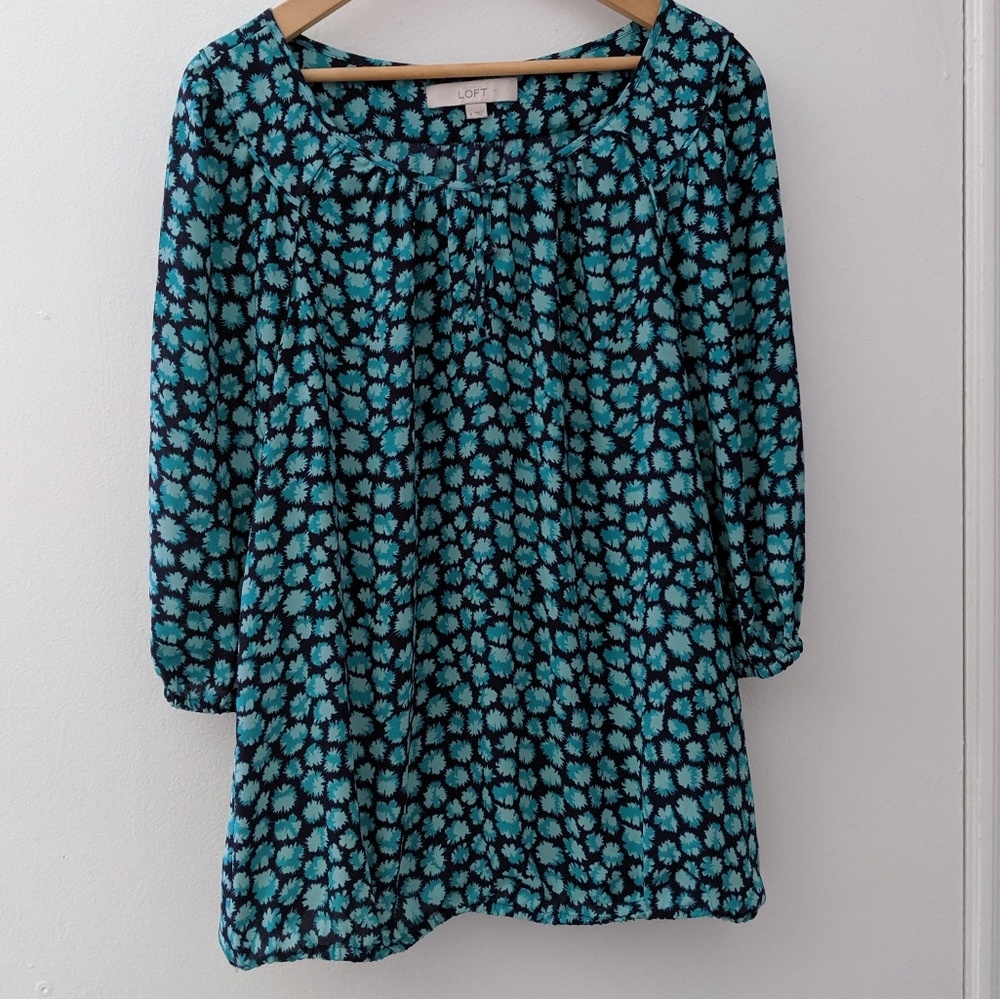 LOFT -  Floral medium sleeve Blouse